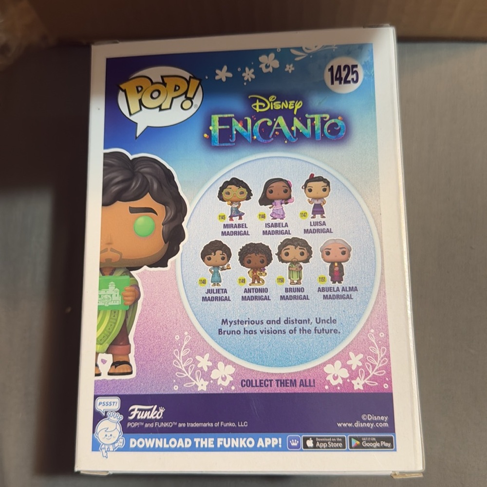 FUNKO POP! BRUNO MADRIGAL WITH PROPHECY (GLOW) - Picture 5 of 5